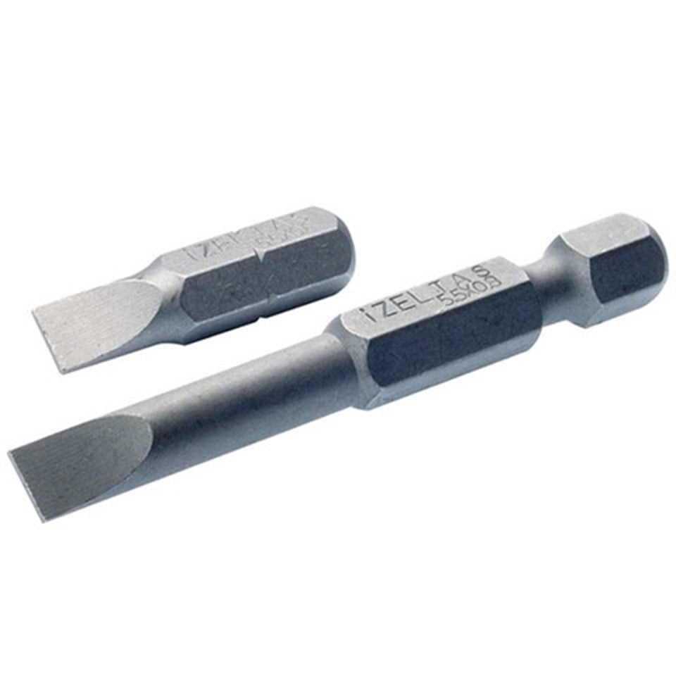 İzeltaş Düz Bits Uç 0.8 x 5.5 50 mm