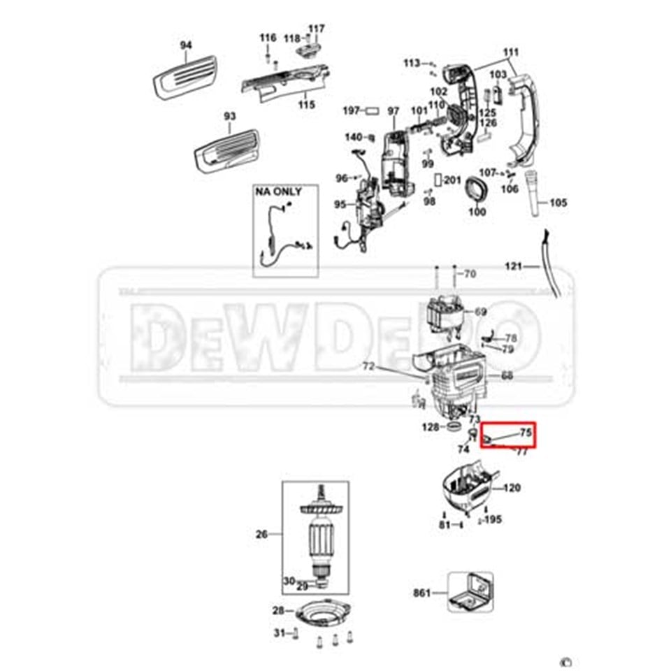 N773649 Dewalt D25614 Kömür | dewdepo