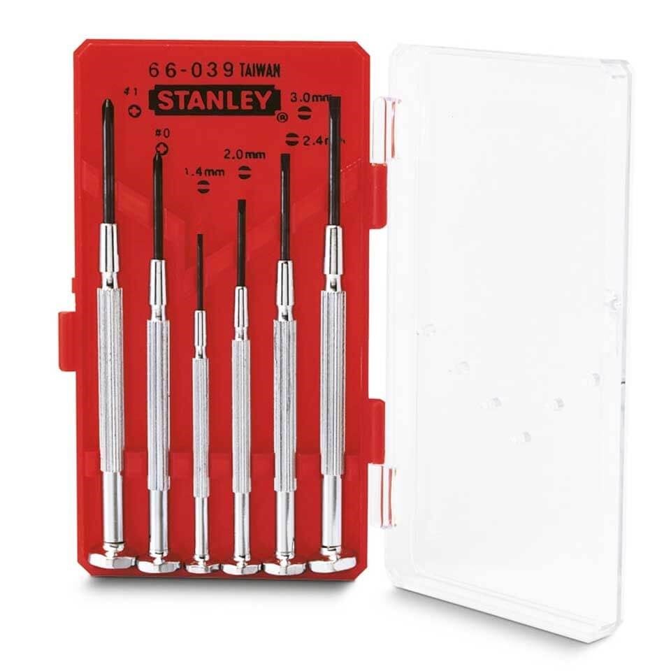 Stanley 1-66-039 Saatçi Tornavida Takımı 6 Parça | dewdepo