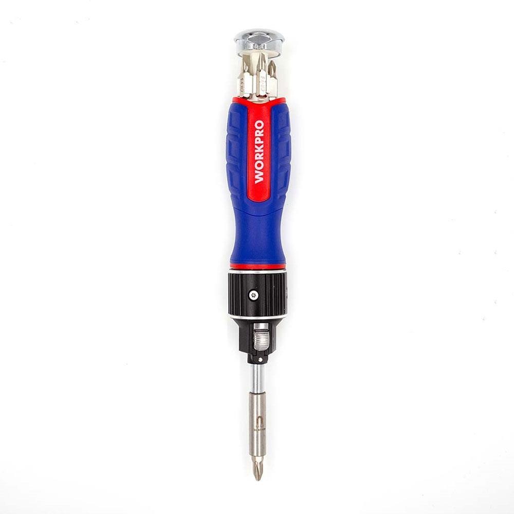 WORKPRO WP221069 6-IN-1 Profesyonel CR-V Cırcırlı Manyetik Tornavida Seti 