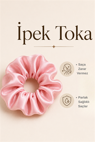 %100 İpek Pembe Toka   Bahtiyar İpek İpek Toka