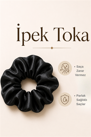 %100 İpek Siyah Toka  Bahtiyar İpek İpek Toka