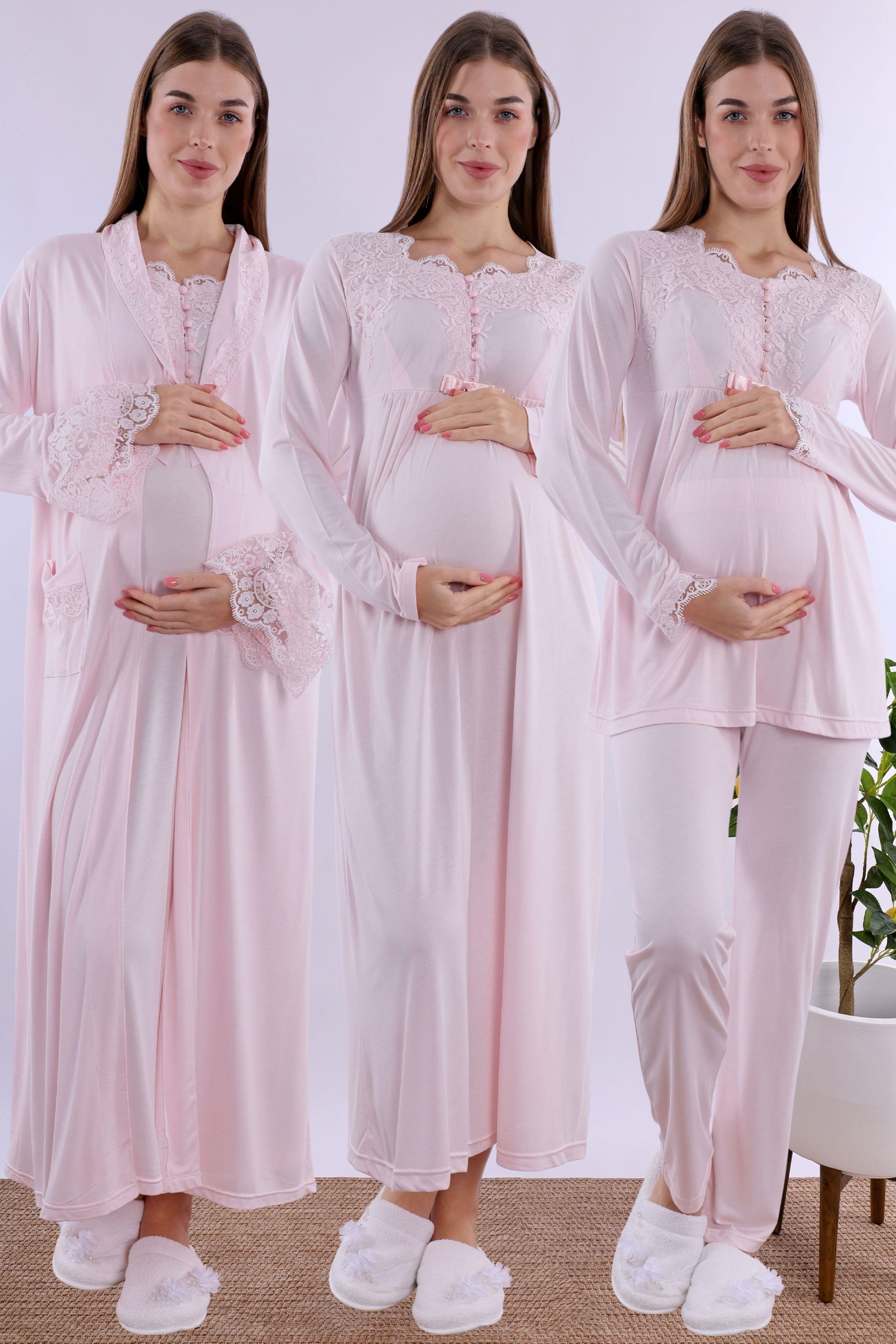 219242 Pembe Hamile Lohusa Set