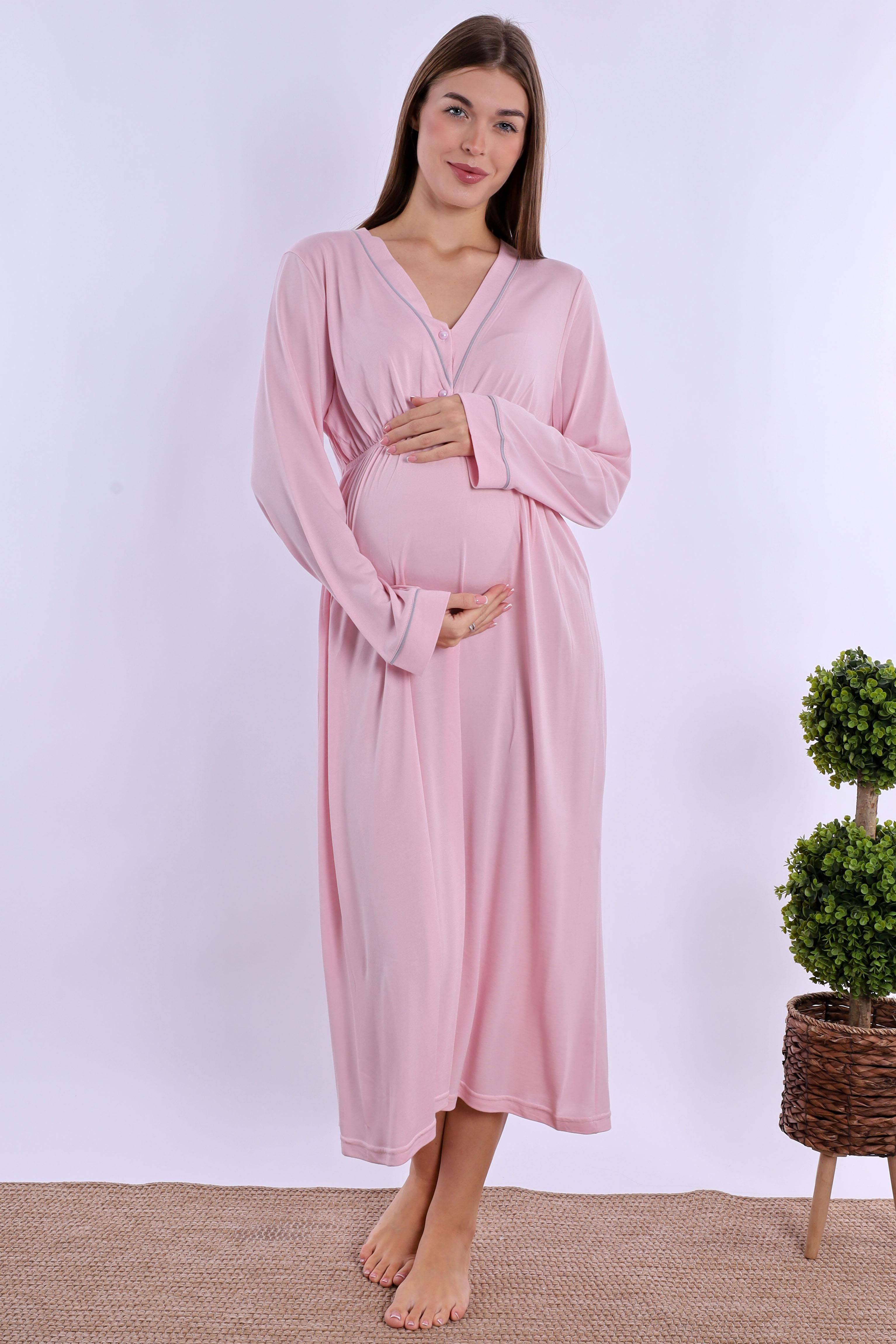 240532 Pembe Hamile Lohusa Gecelik