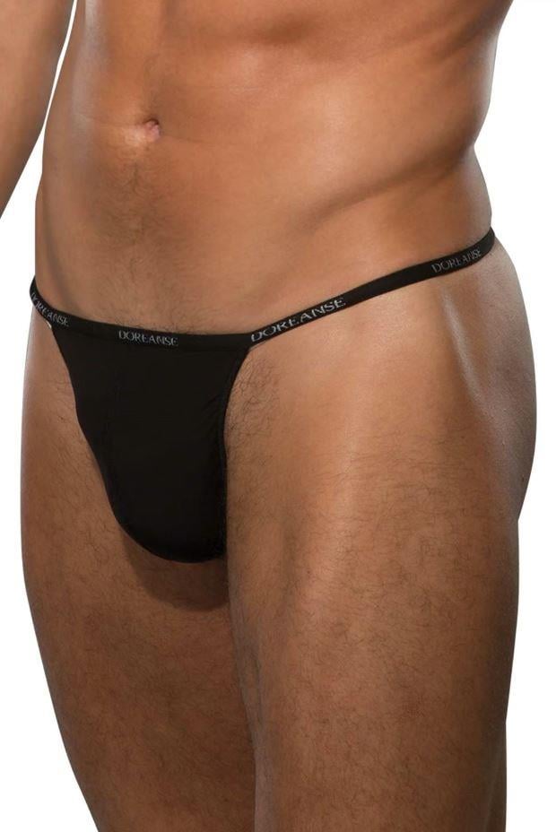 Doreanse 1390 Siyah Erkek Polyamid V Tanga G-String