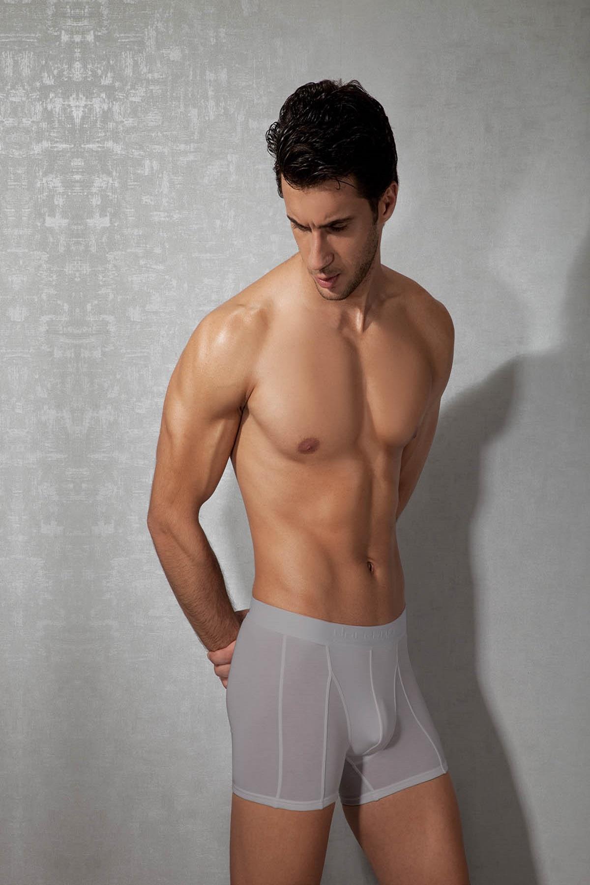 Doreanse 1755 Gri Erkek Modal Torbalı Normal Paça Boxer
