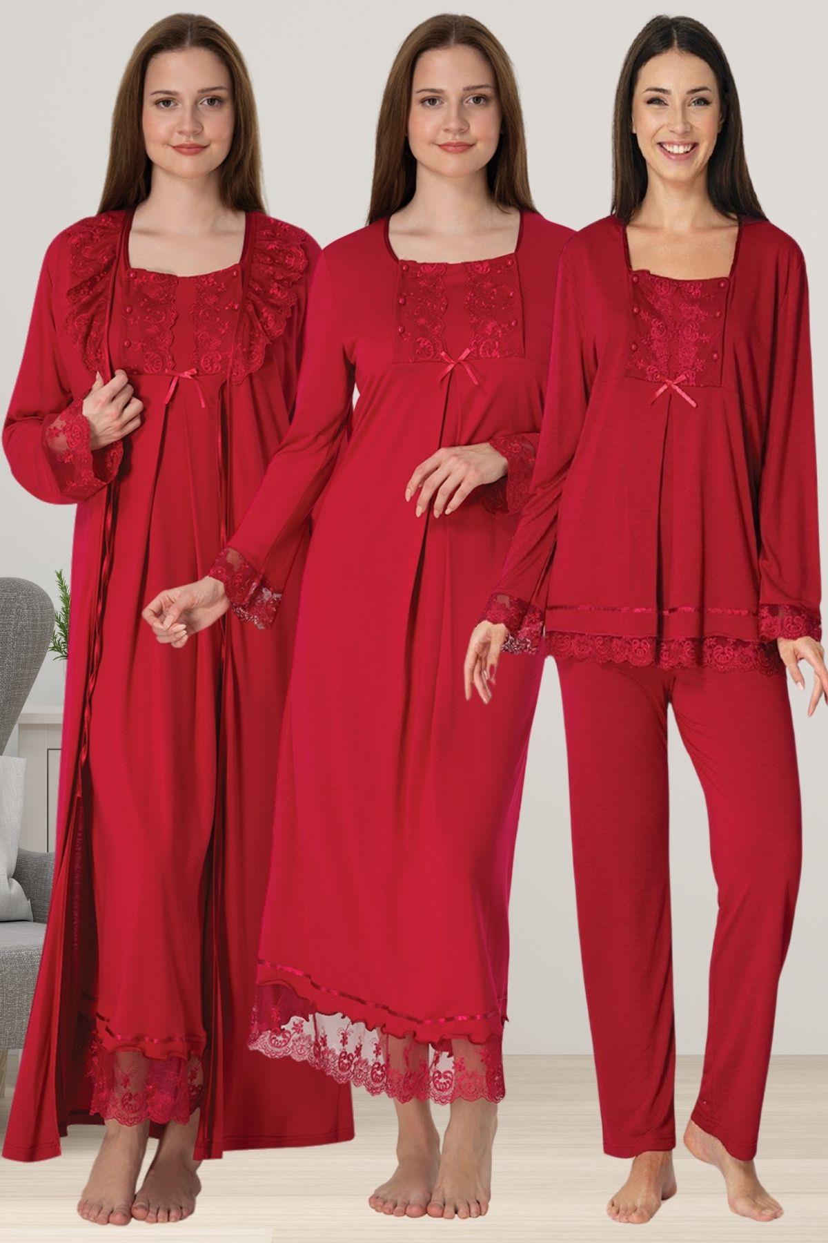 Effortt 3046 Vişne Hamile Lohusa Set