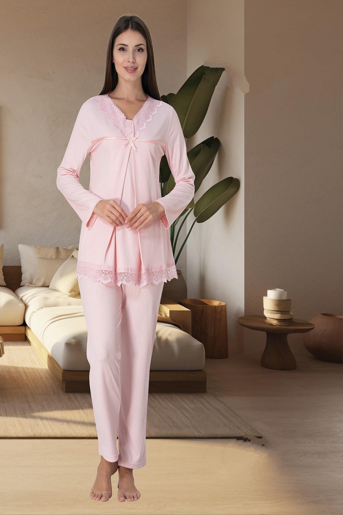 Effortt 4032 Pembe Lohusa Pijama Takımı