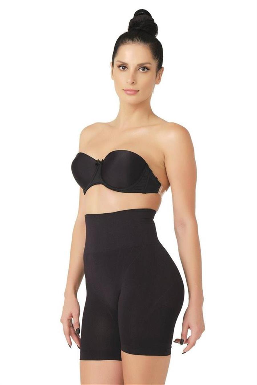 Emay 2017 Siyah Düşük Bel Double Pantalon Korse
