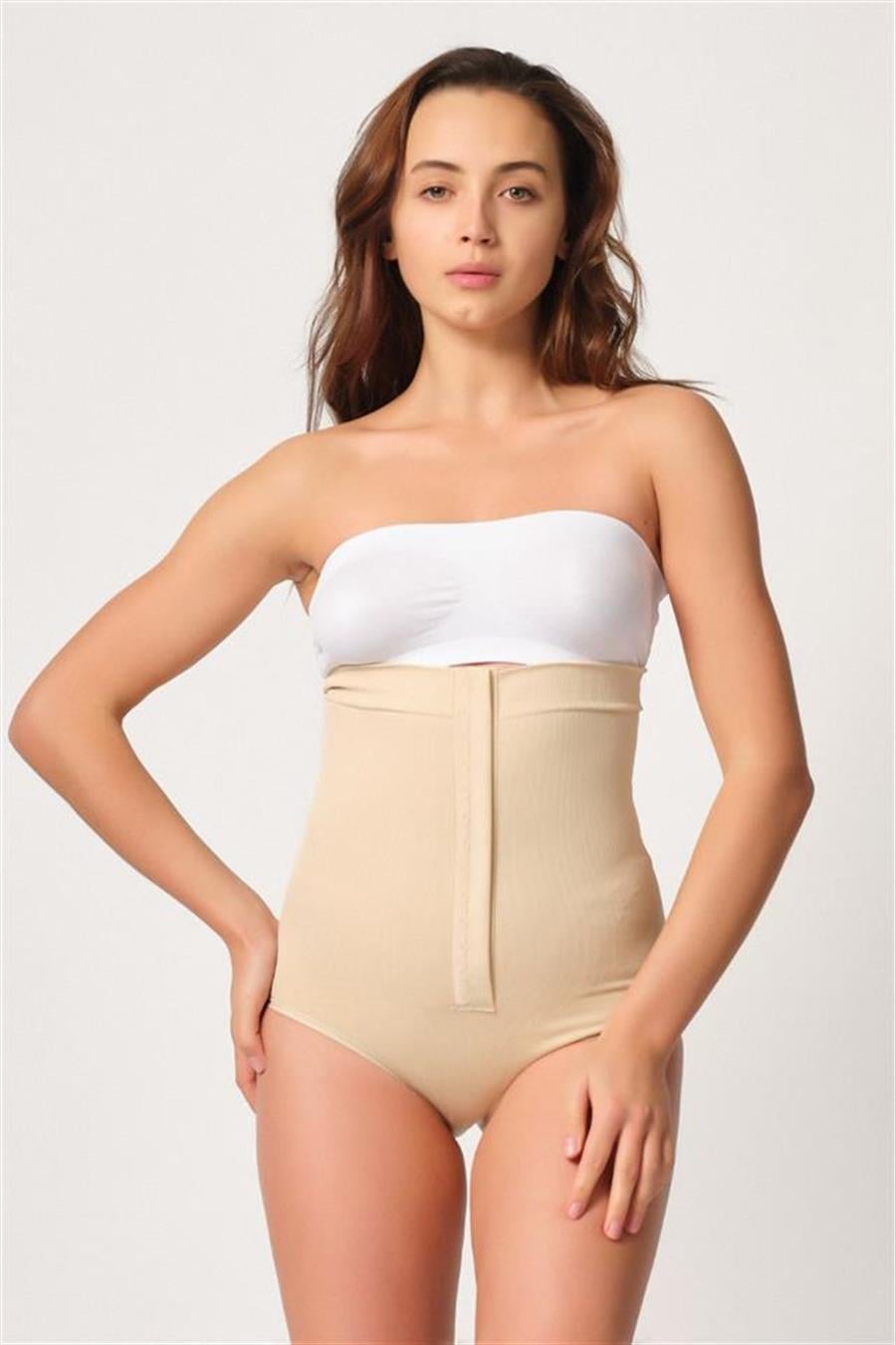 Emay 2088 Ten Önden Agraflı Slip Korse