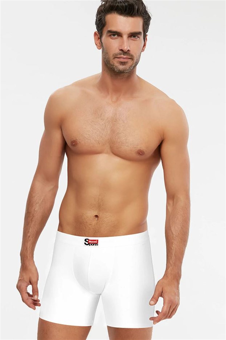 Kom Arsenal 2'li Beyaz Pamuklu Erkek Boxer