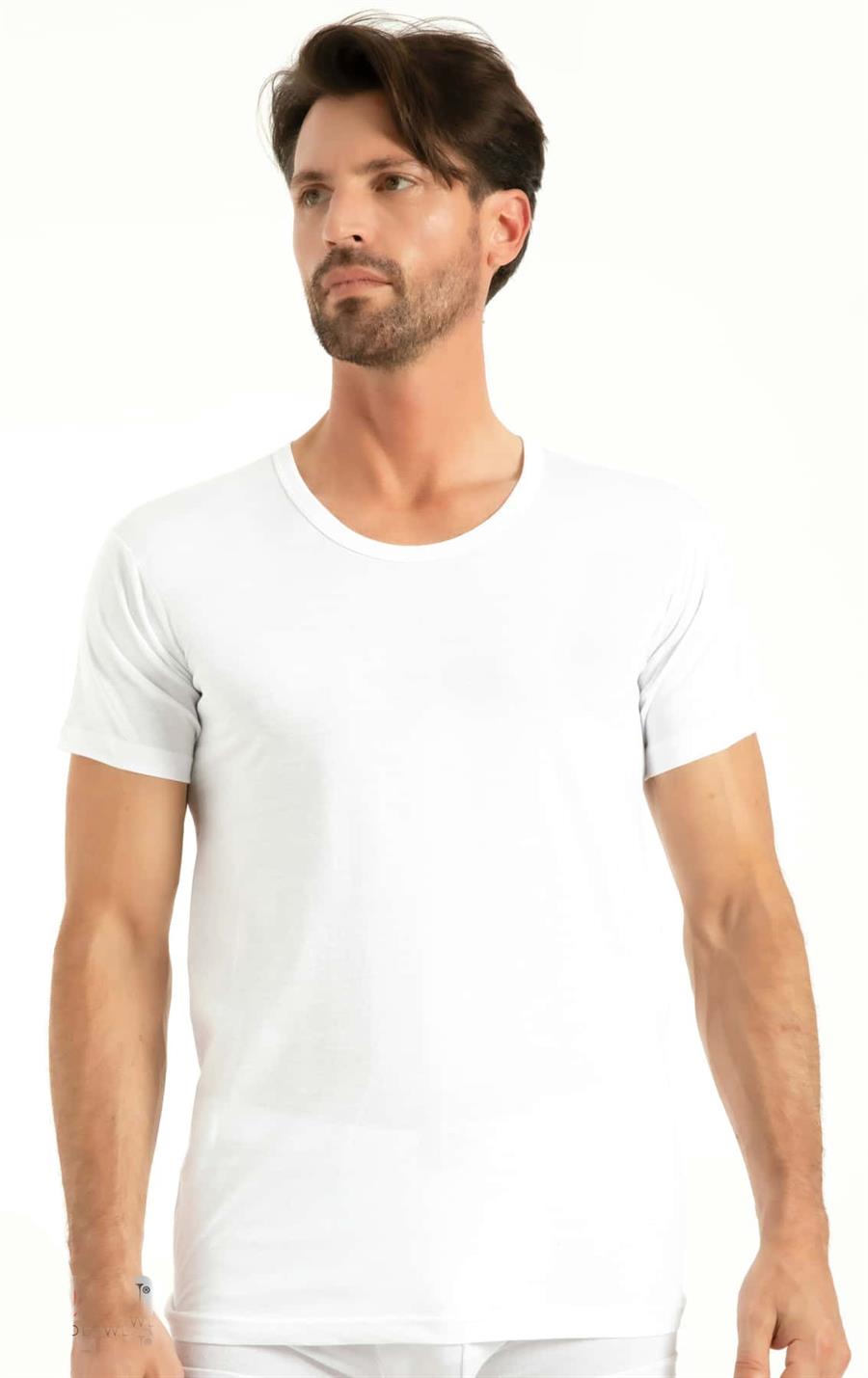 Q-En 1002 Beyaz Pamuk Sıfır Yaka Atlet