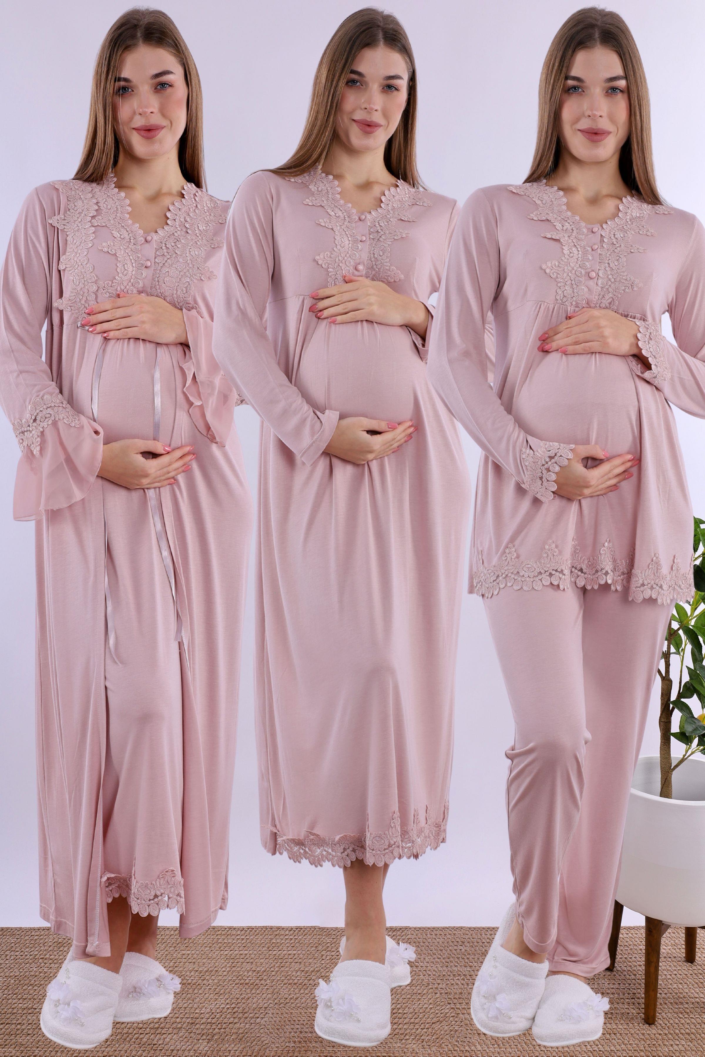 215192 Gül Kurusu Hamile Lohusa Set