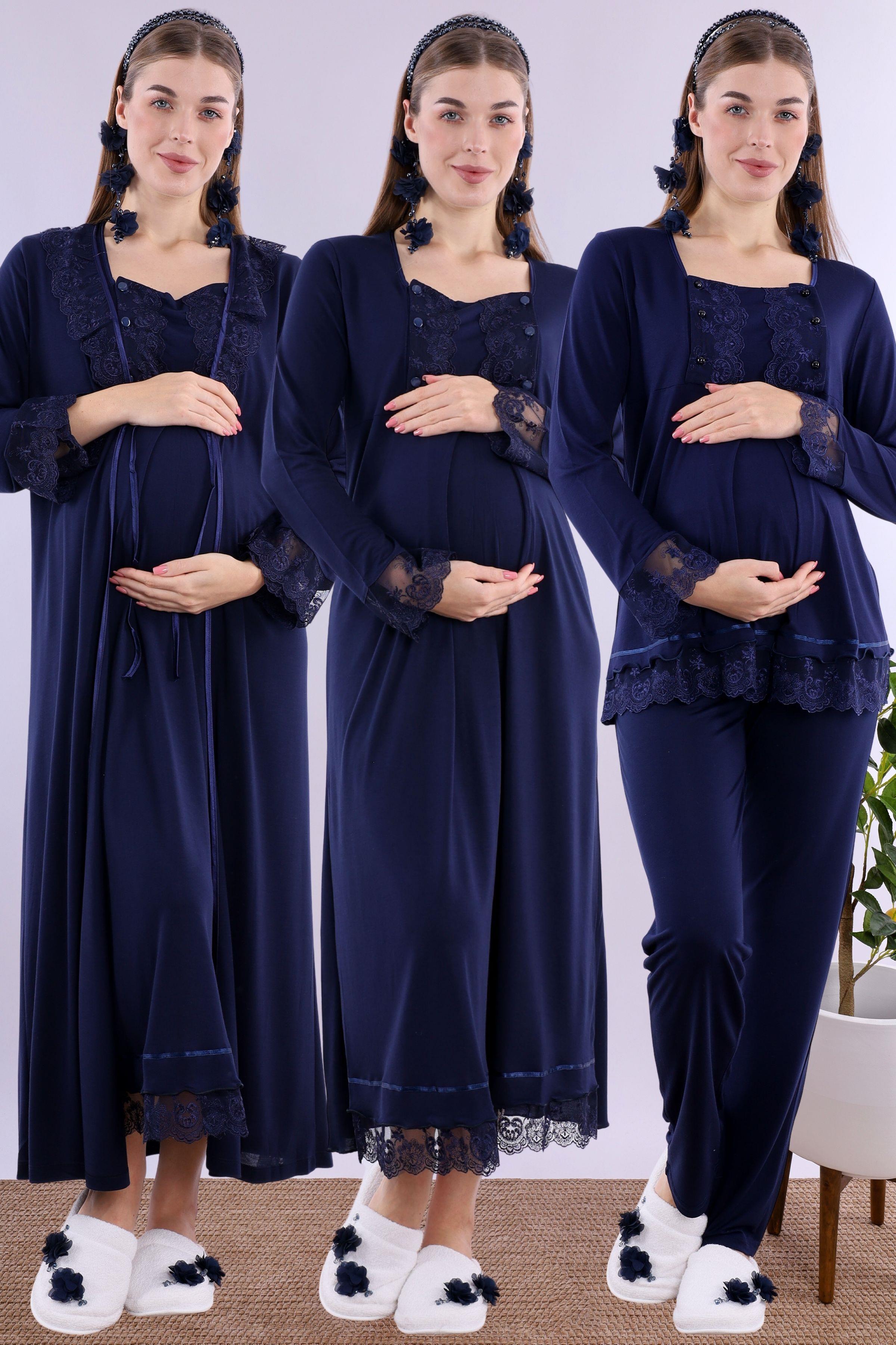 230462 Lacivert Hamile Lohusa Set