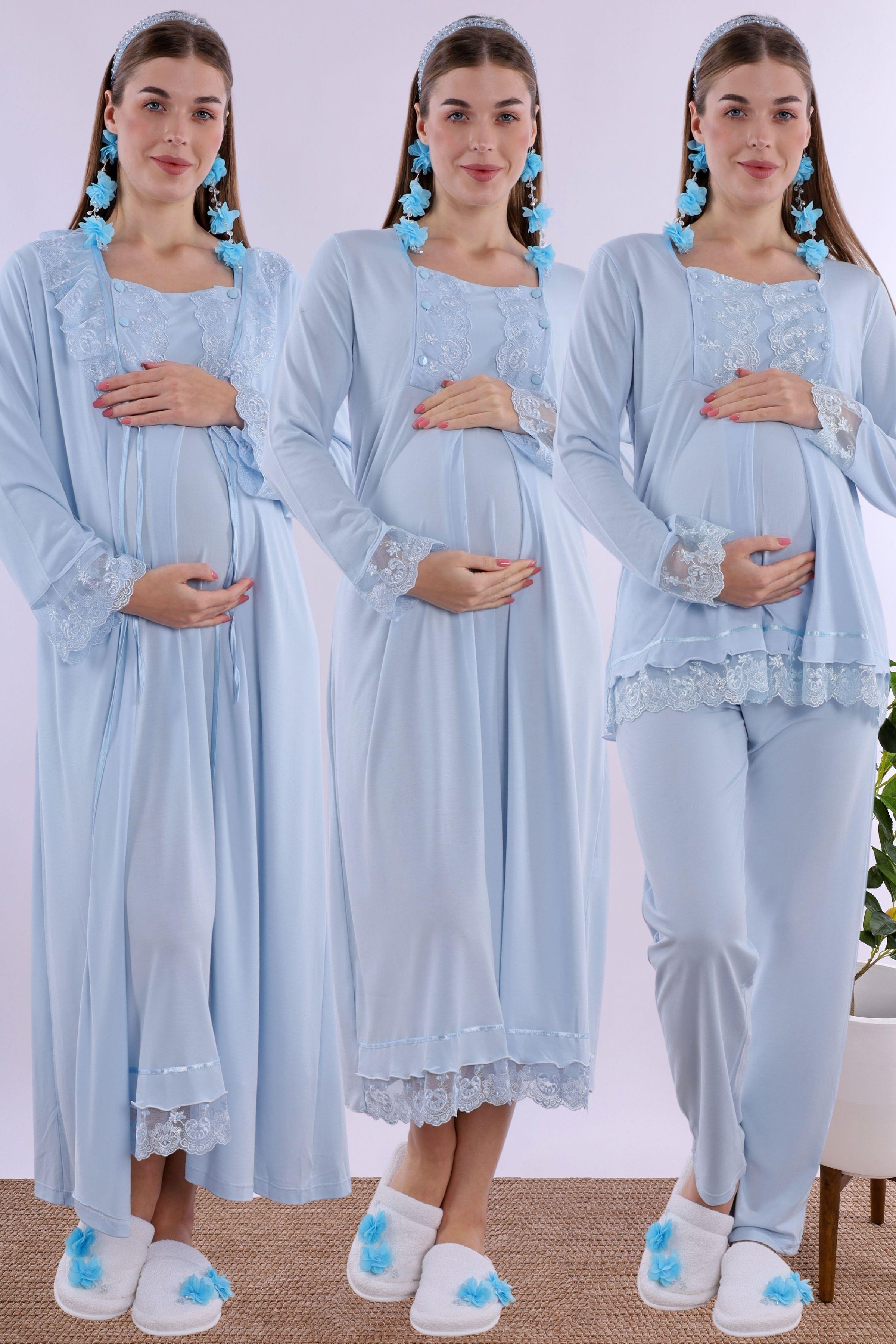 230462 Mavi Hamile Lohusa Set