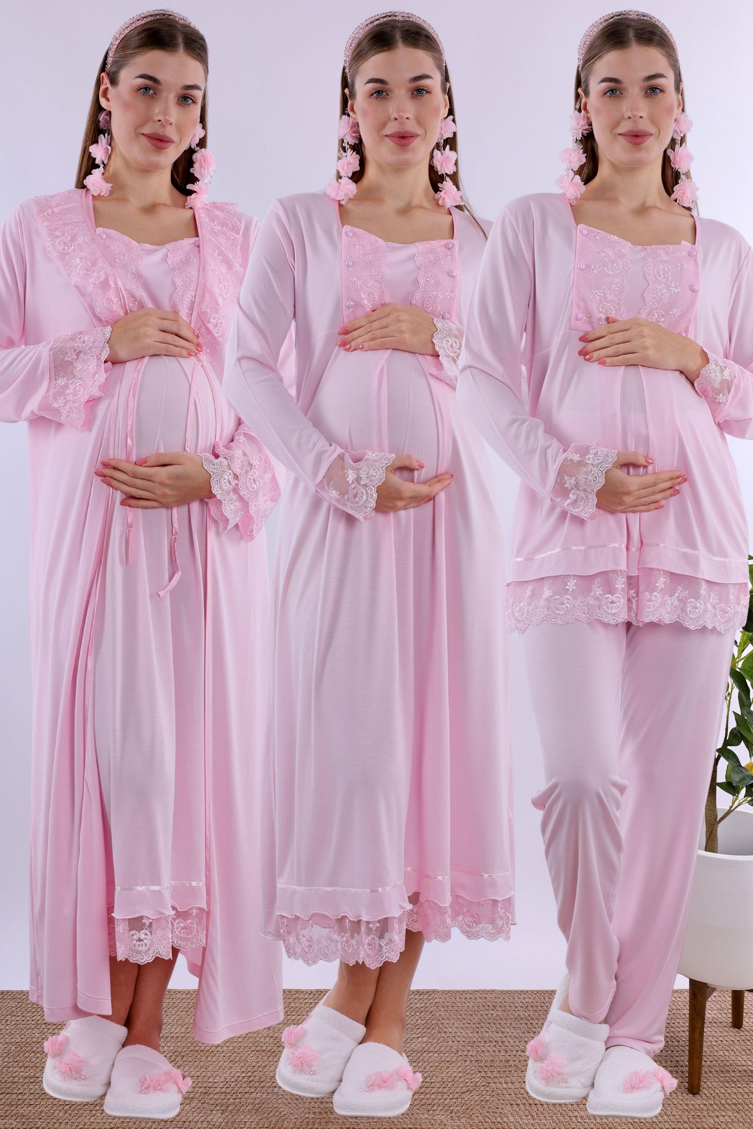 230462 Pembe Hamile Lohusa Set