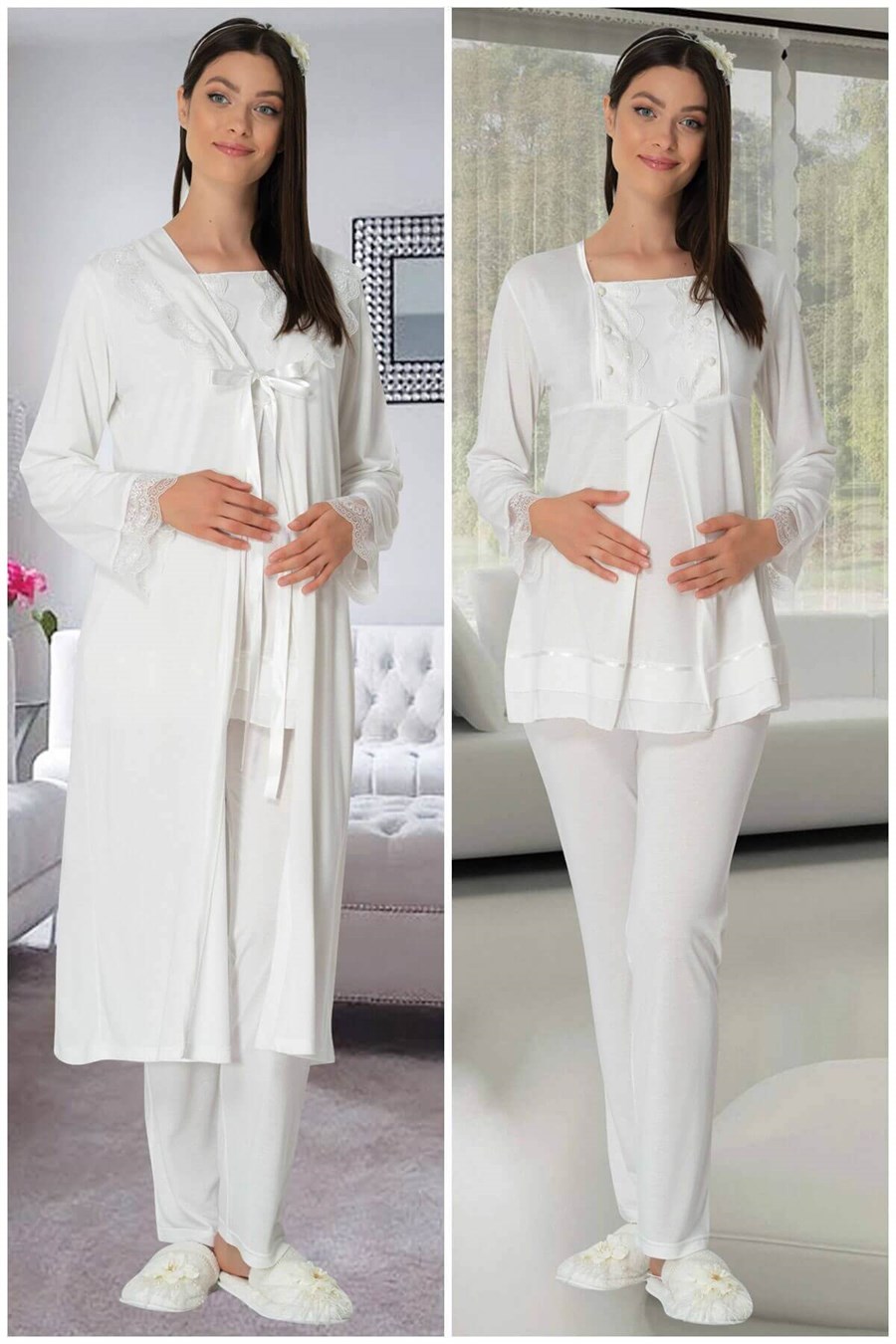 Carpediem 1513 Sabahlıklı Lohusa Pijama Takımı