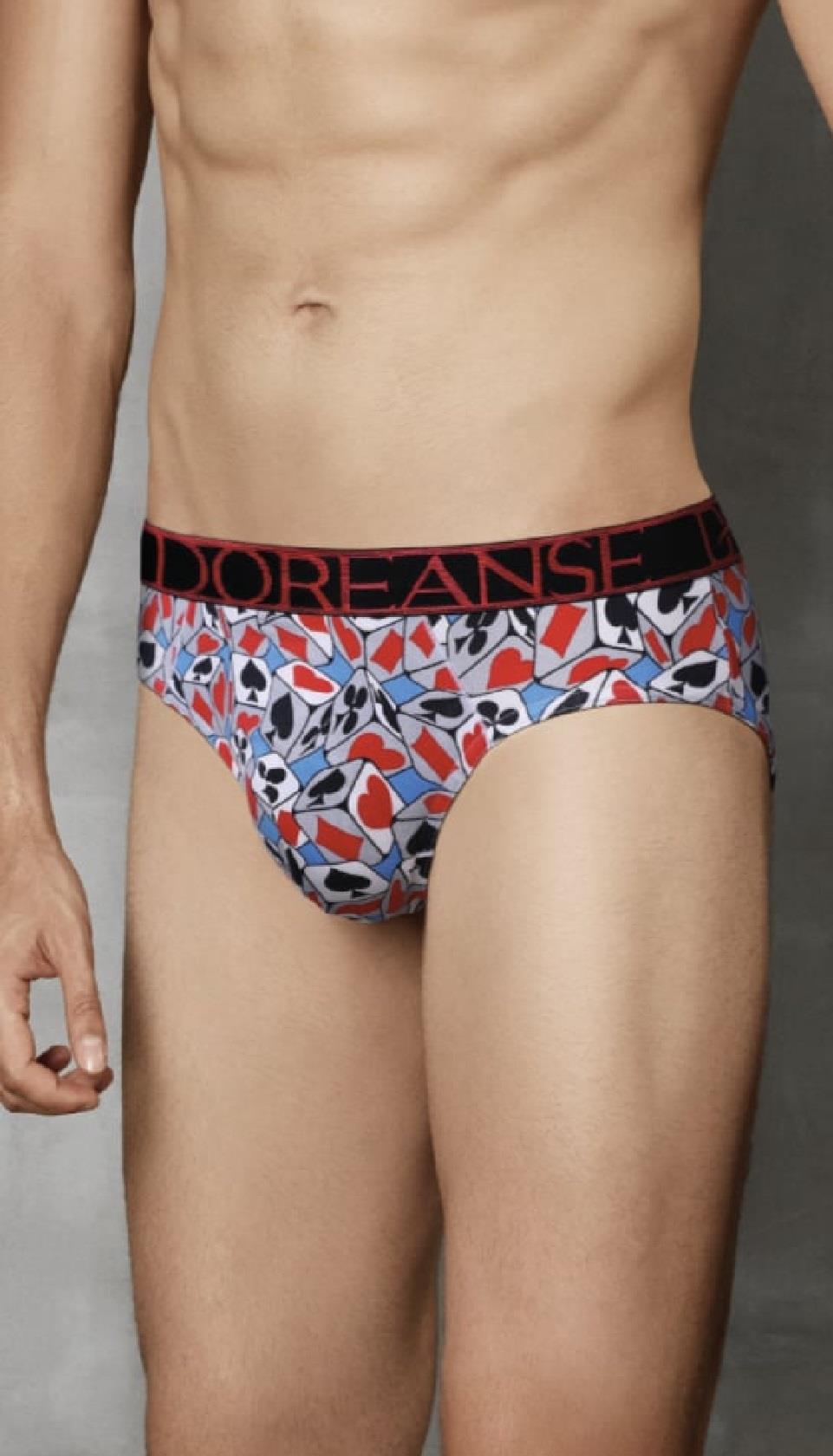 Doreanse 1027 Erkek İskambil Zar Desenli Slip