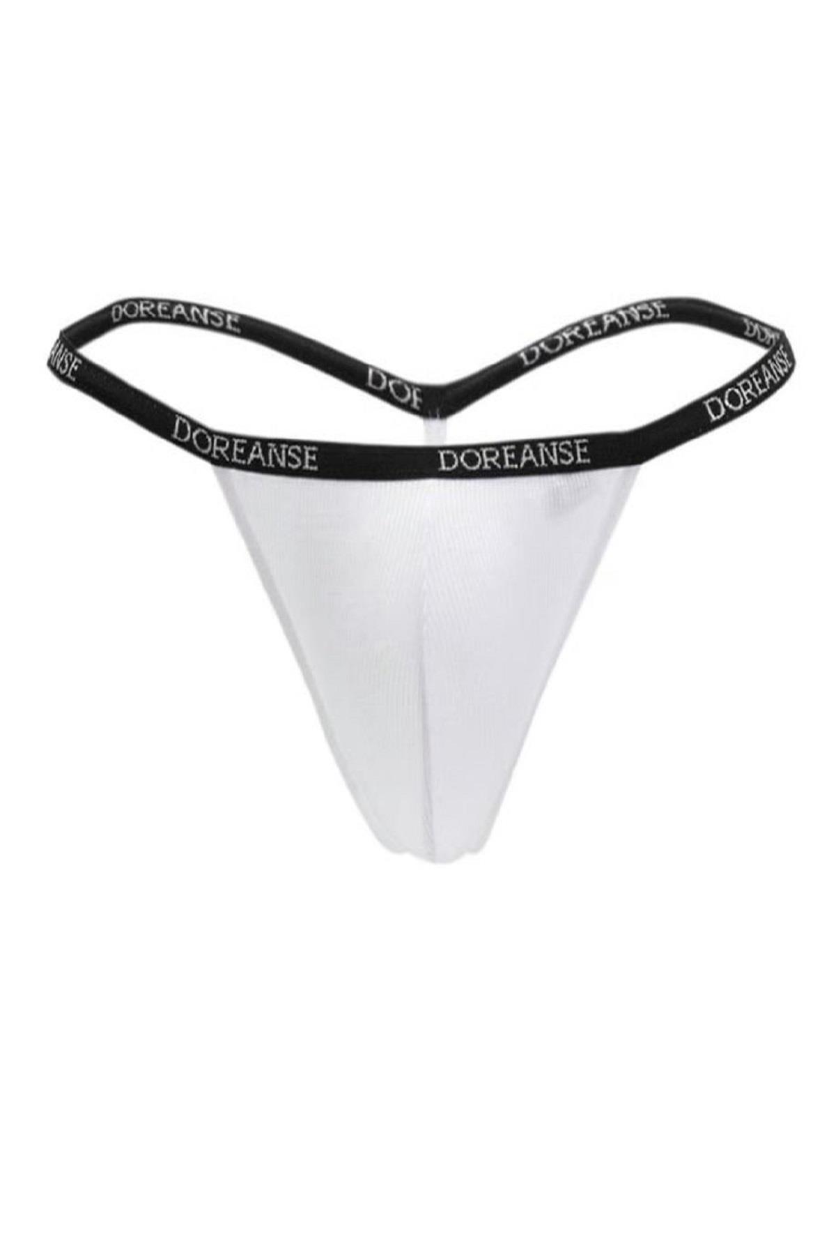 Doreanse 1330 Beyaz Erkek Micromodal Tanga String