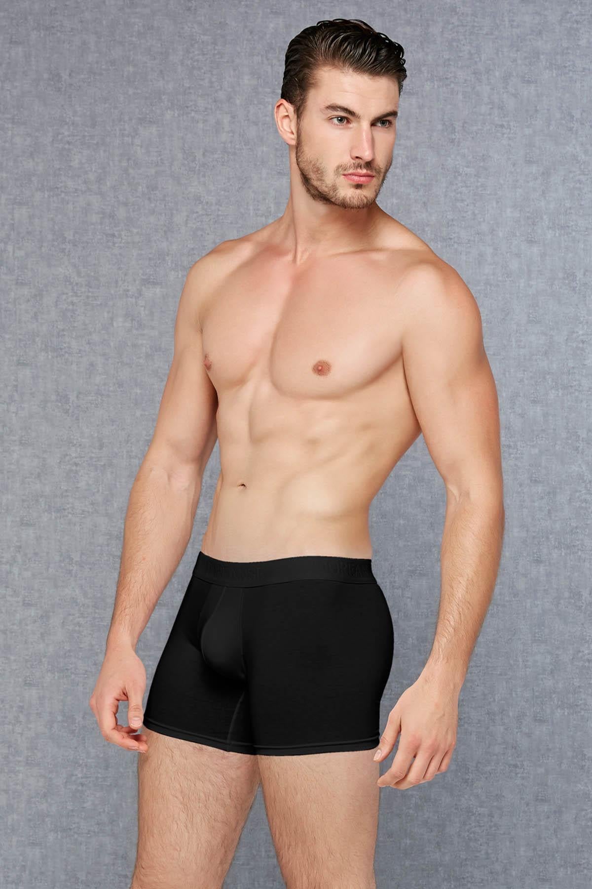 Doreanse 1722 Siyah Erkek Torbalı Normal Paça Boxer
