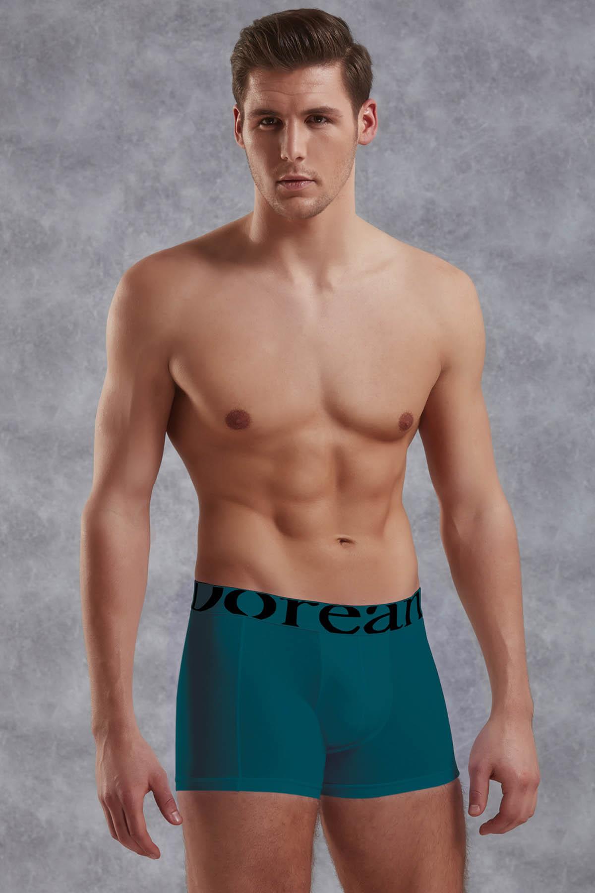 Doreanse 1777 Zümrüt Erkek Modal Torbalı Normal Paça Boxer