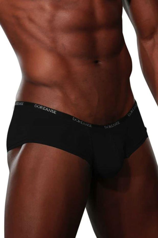 Doreanse 1781 Siyah Erkek Modal Torbalı Mini Paça Boxer