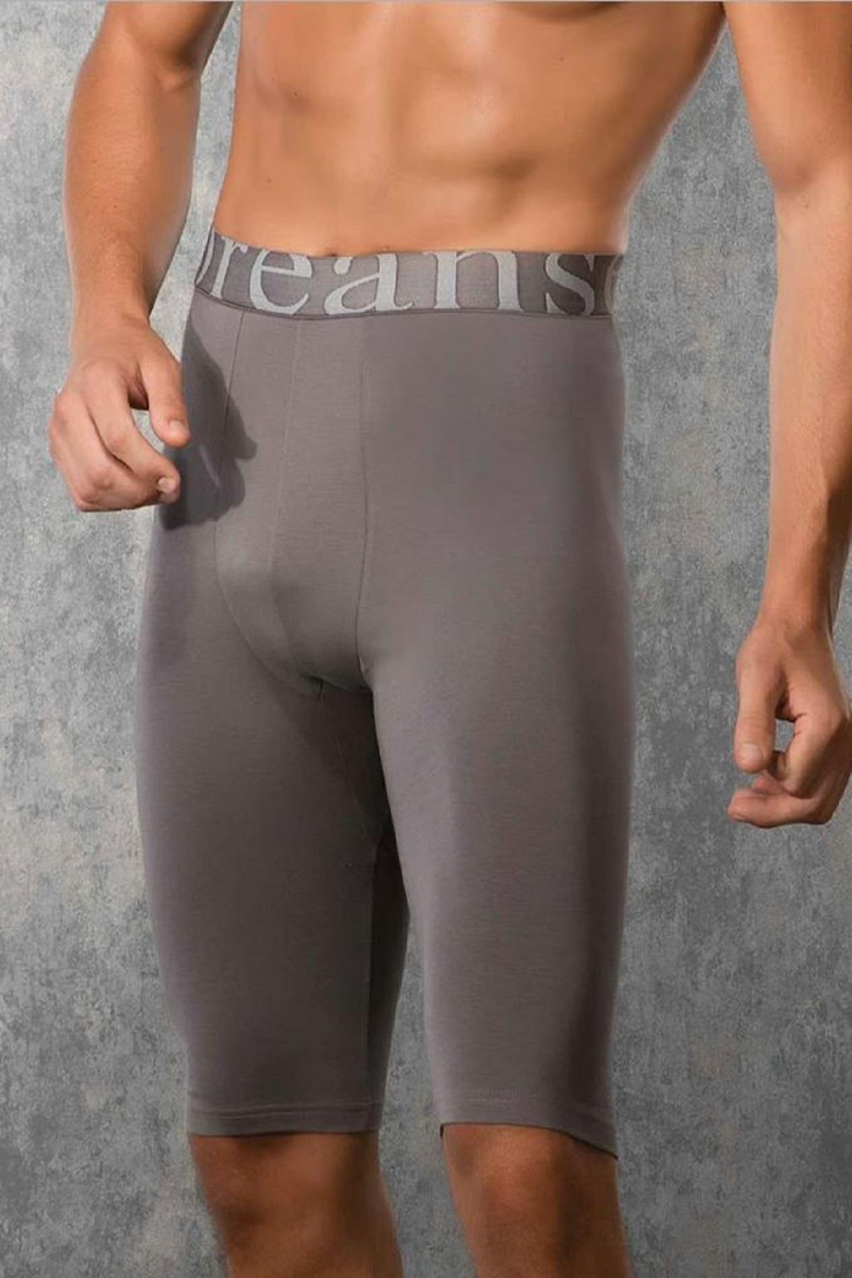 Doreanse 1785 Füme Erkek Modal Esnek Uzun Paça Boxer