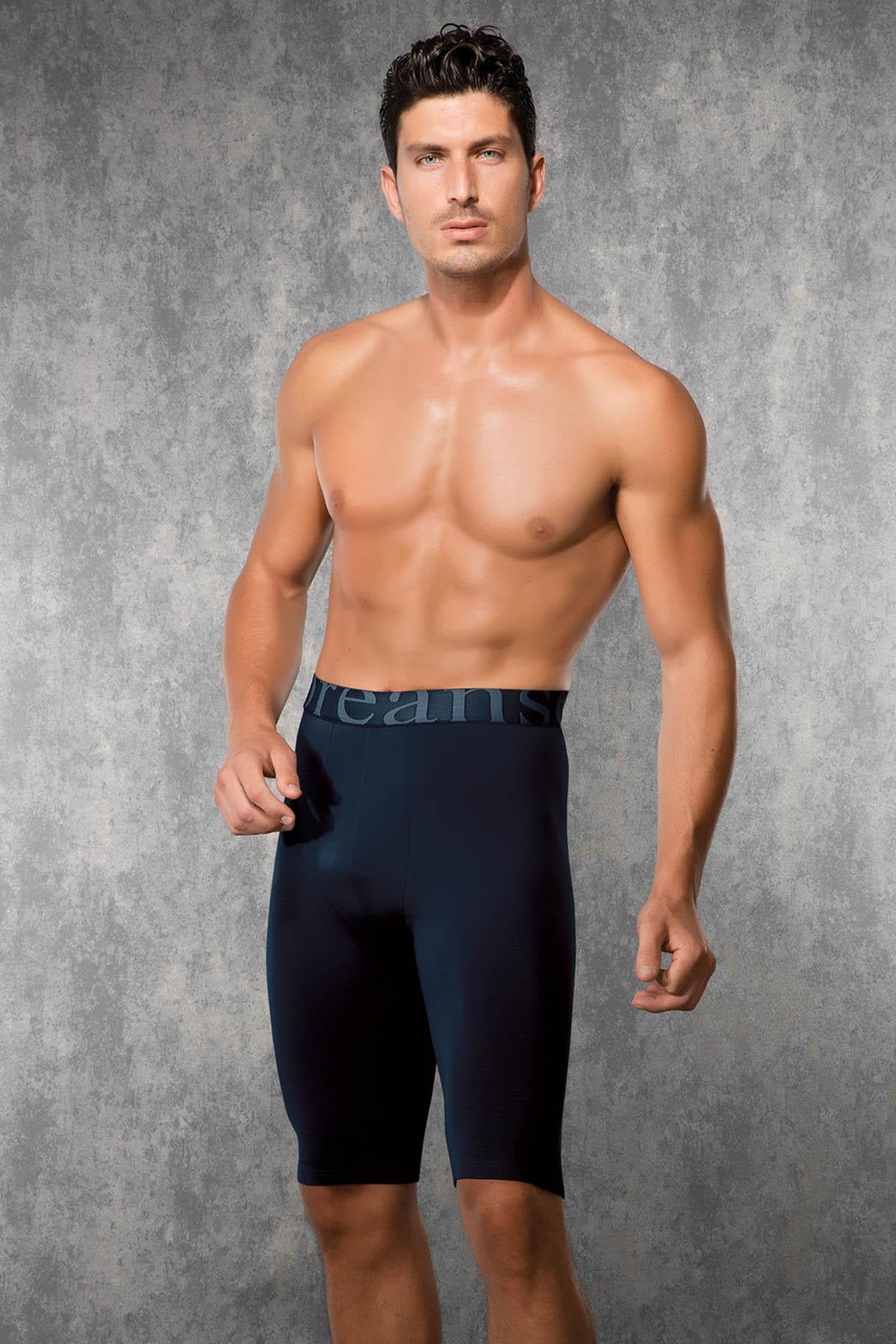 Doreanse 1785 Lacivert Erkek Modal Esnek Uzun Paça Boxer