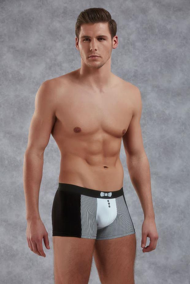 Doreanse 1855 Siyah Erkek Modal Torbalı Normal Paça Boxer