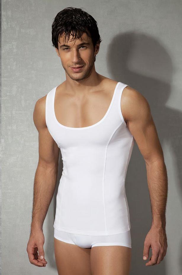 Doreanse 2255 Beyaz Erkek Modal Pamuklu Kare Yaka Atlet