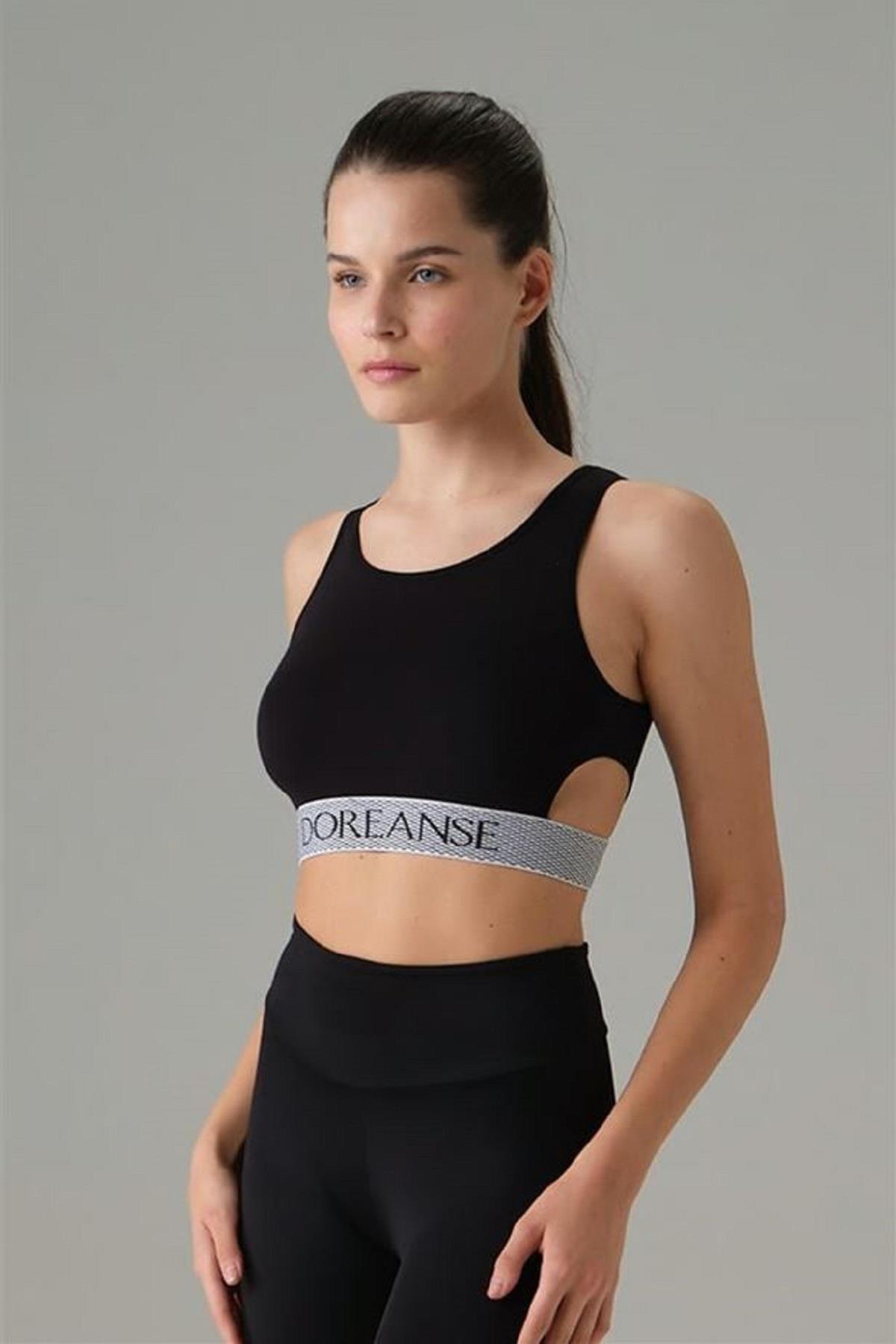 Doreanse 5598 Lacivert Pencere Detaylı Sporcu Sütyeni