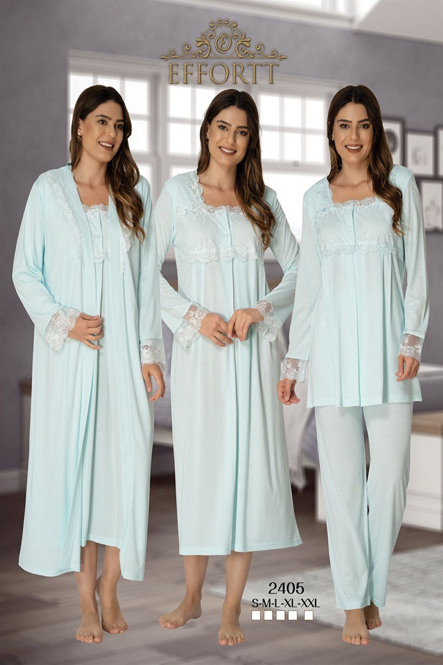 Effortt 2405 Turkuaz Hamile Lohusa Set