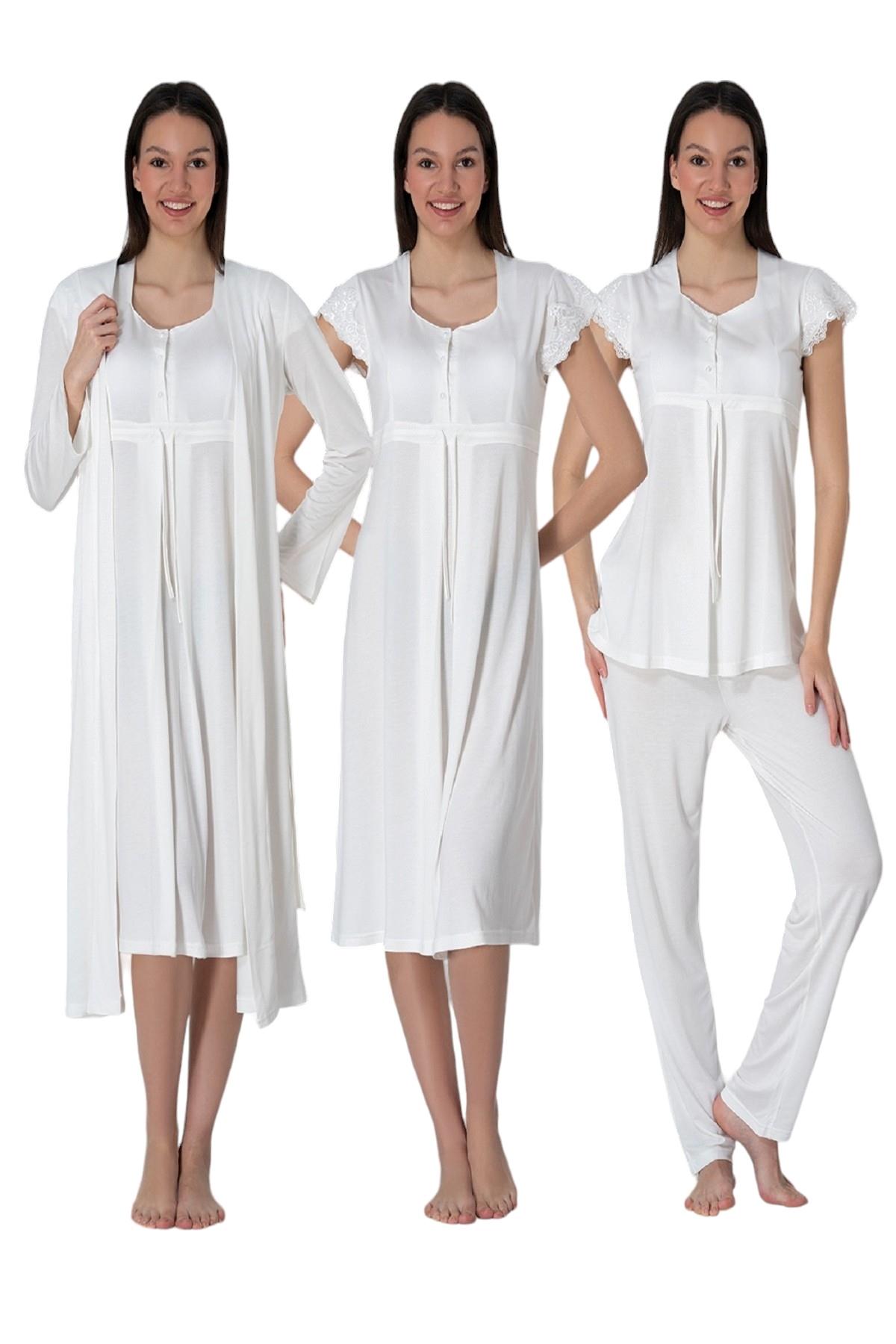 Effortt 2526 Ekru Hamile Lohusa Set