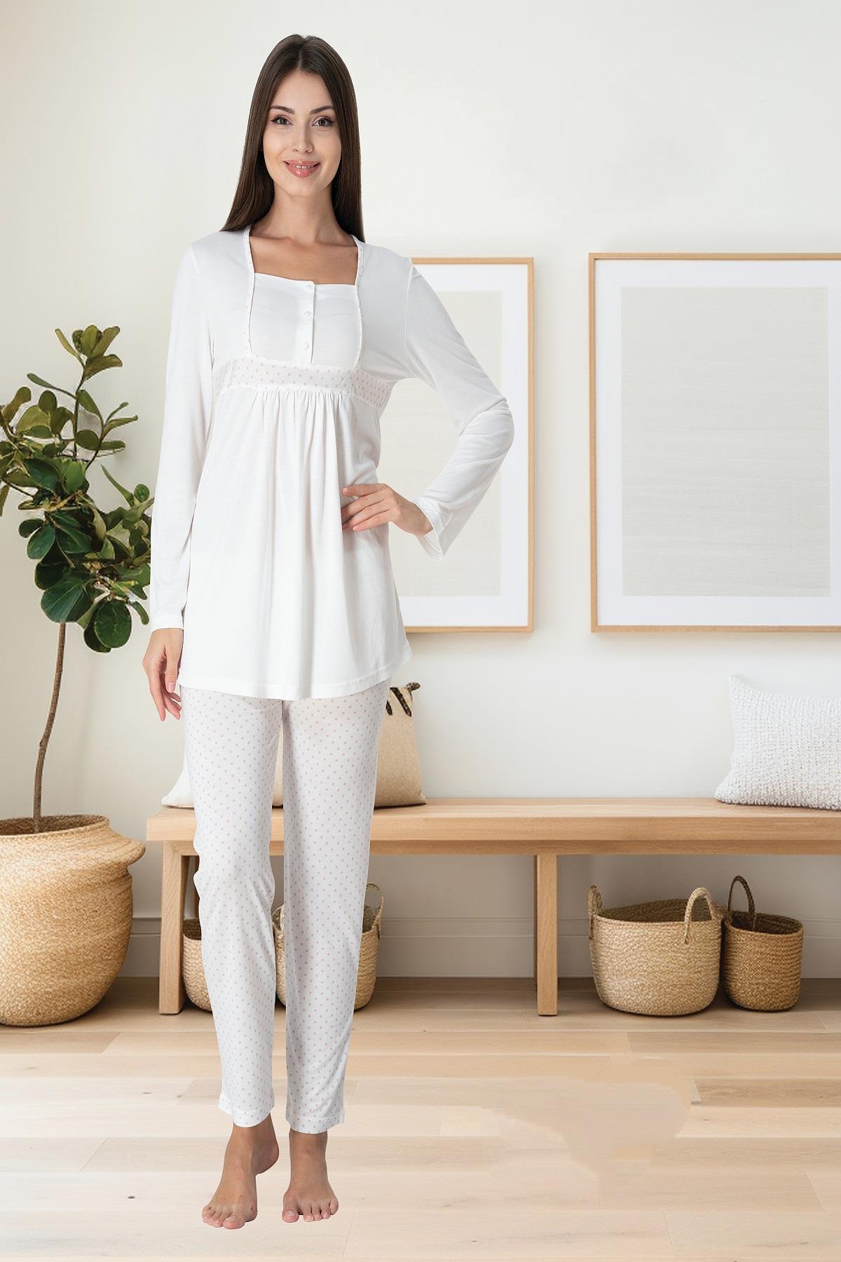 Effortt 3022 Pembe Hamile Lohusa Pijama Takımı