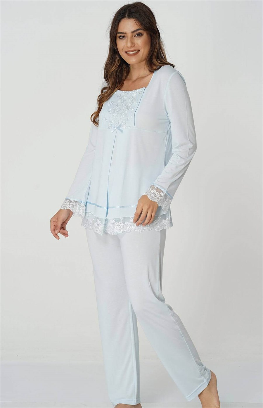 Effortt 3045 Mavi Lohusa Pijama Takımı