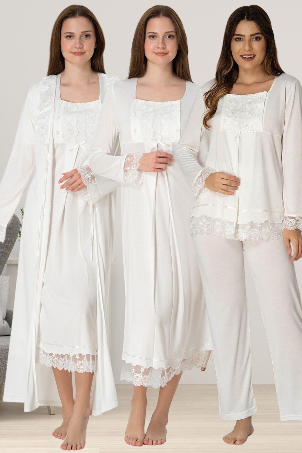 Effortt 3046 Ekru Hamile Lohusa Set