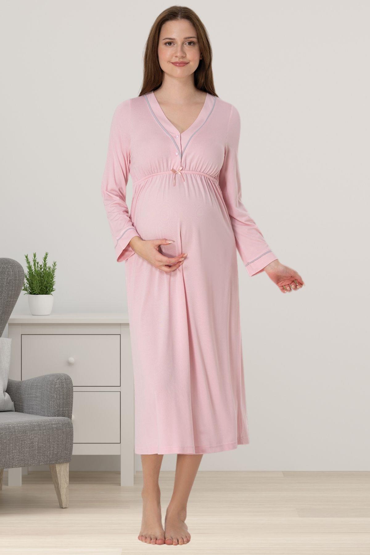 Effortt 4053 Pembe Hamile Lohusa Gecelik