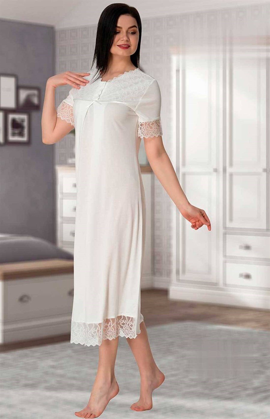 Effortt 5043 Ekru Lohusa Gecelik