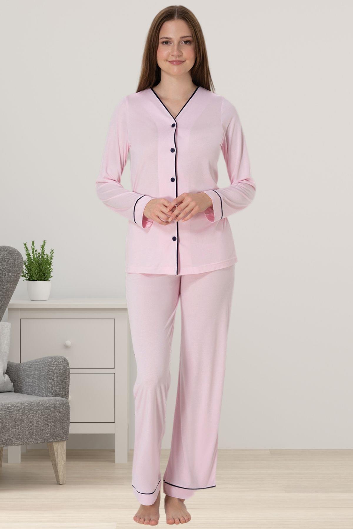 Effortt 5072 Pembe Hamile Lohusa Pijama Takımı