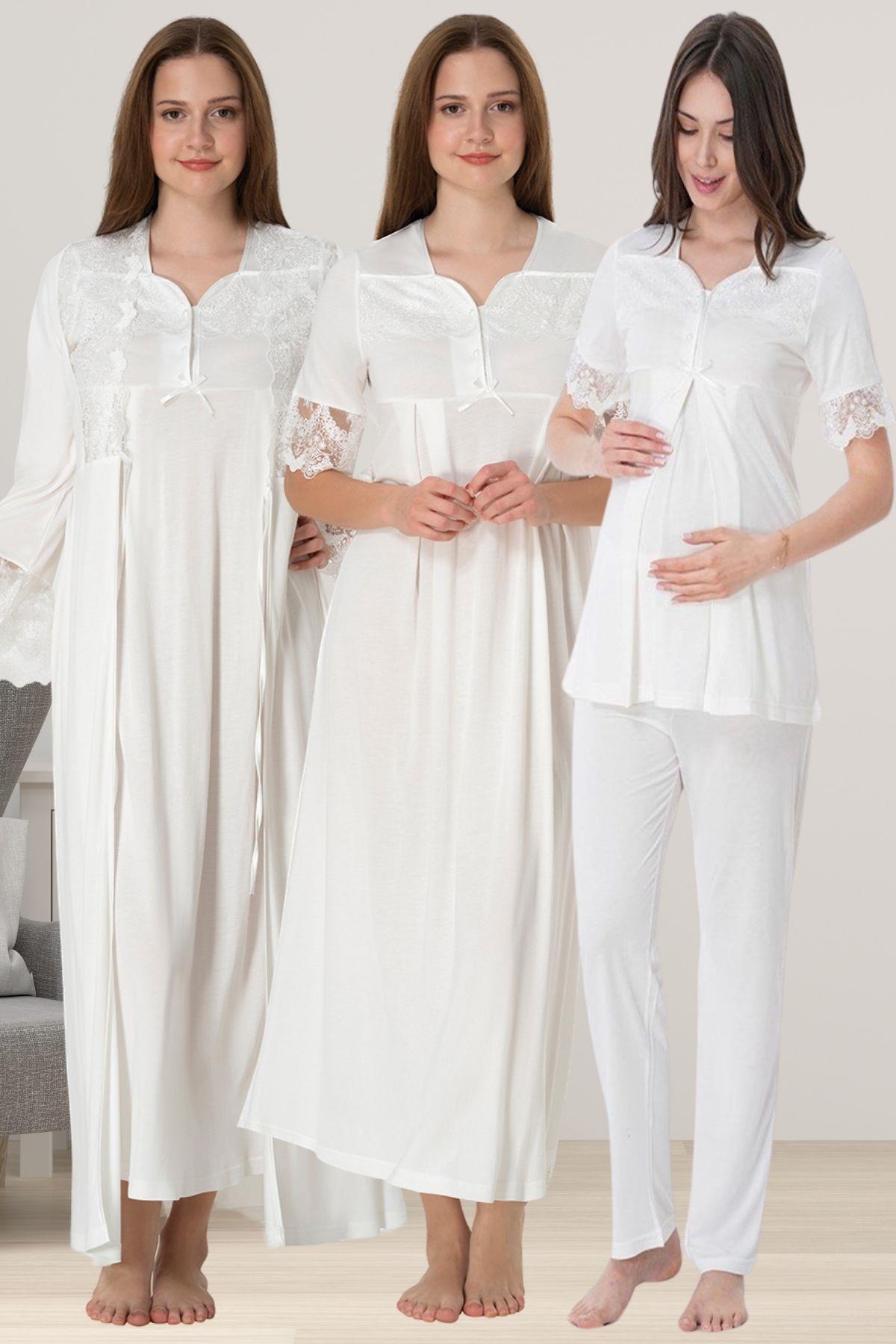 Effortt 9016 Ekru Hamile Lohusa Set