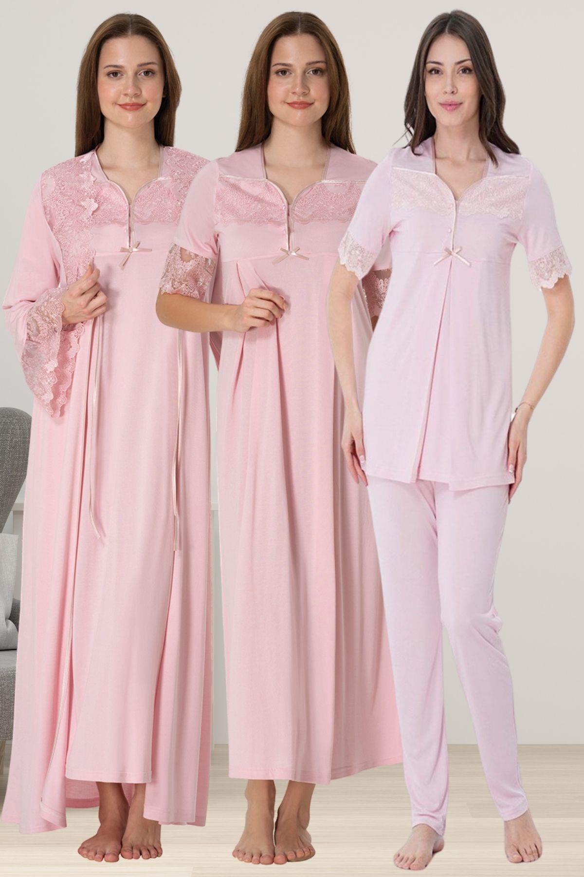 Effortt 9016 Pembe Hamile Lohusa Set