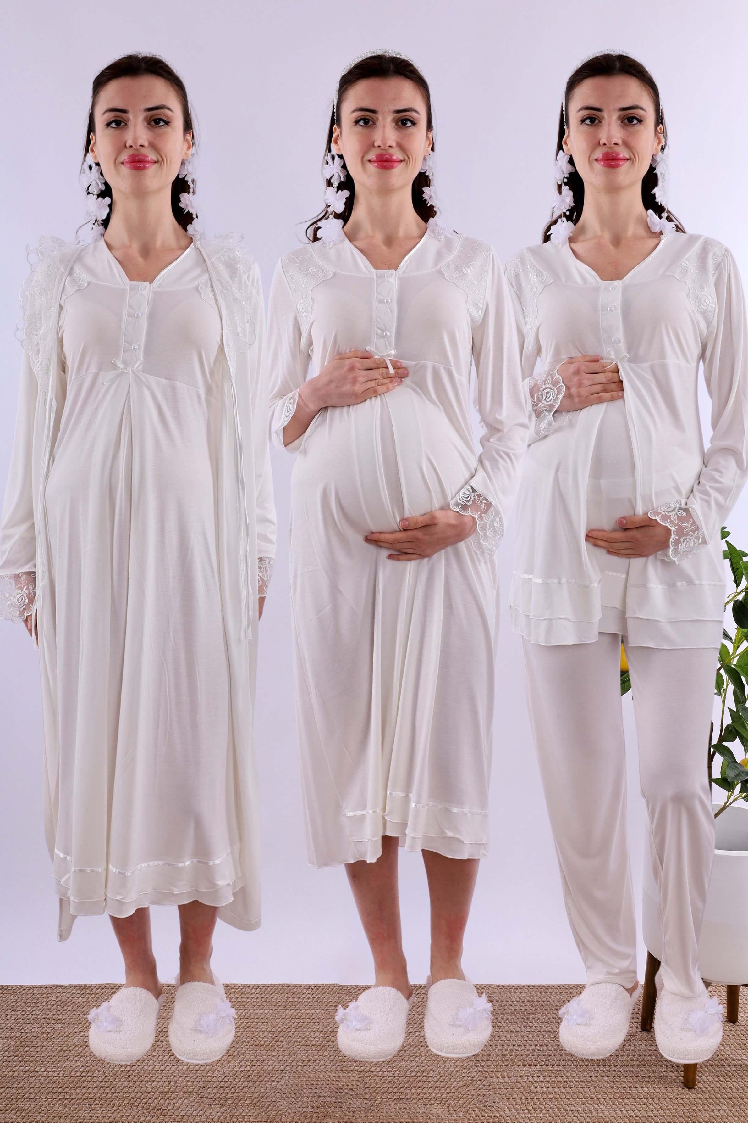 Effortt Ekru Hamile Lohusa Set BYL224262