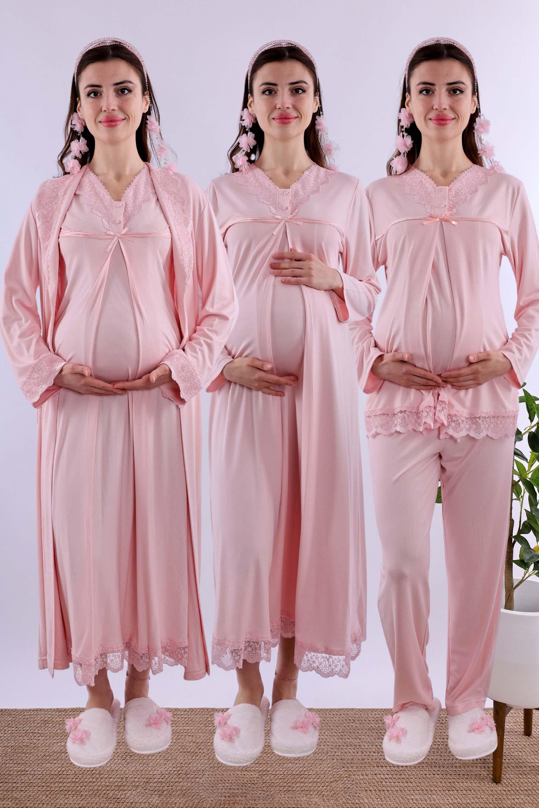 Effortt Pembe Hamile Lohusa Set BYL240362