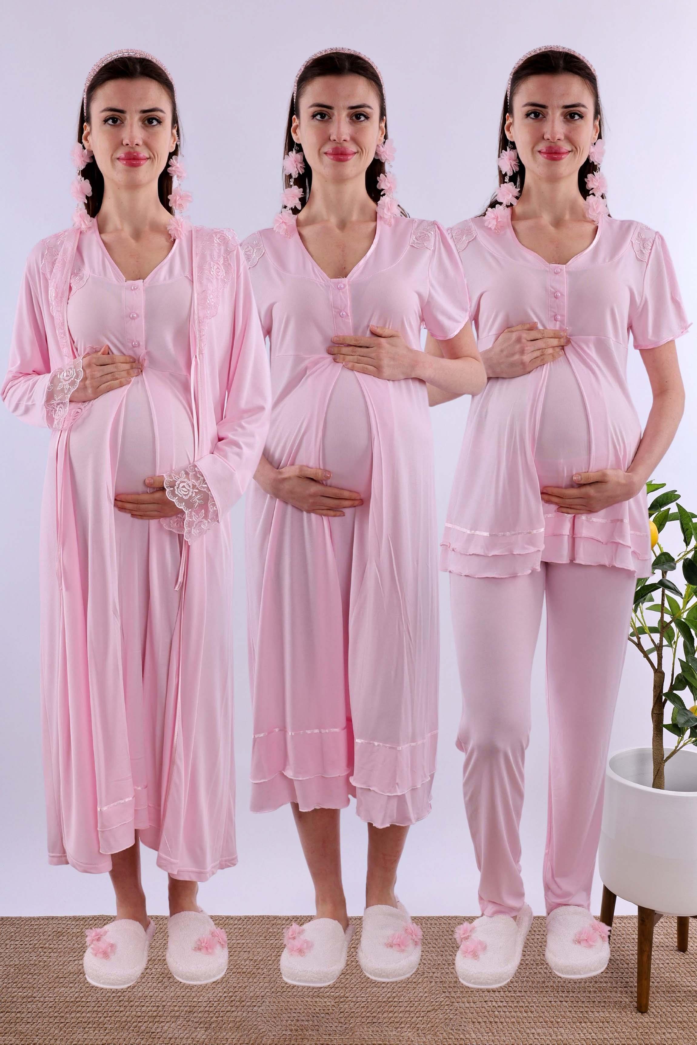 Effortt Pembe Hamile Lohusa Set BYL280262