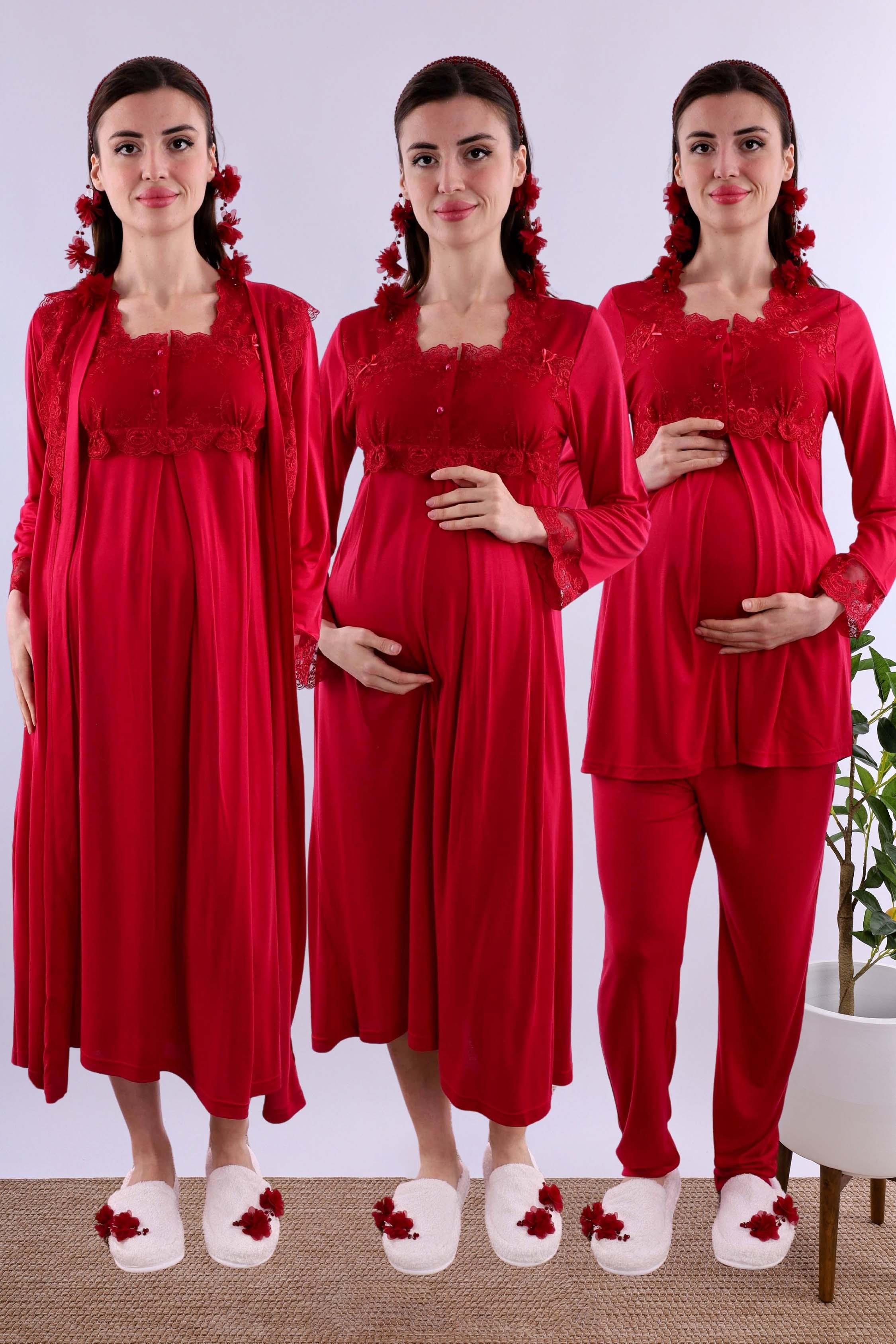 Effortt Vişne Hamile Lohusa Set BYL224052