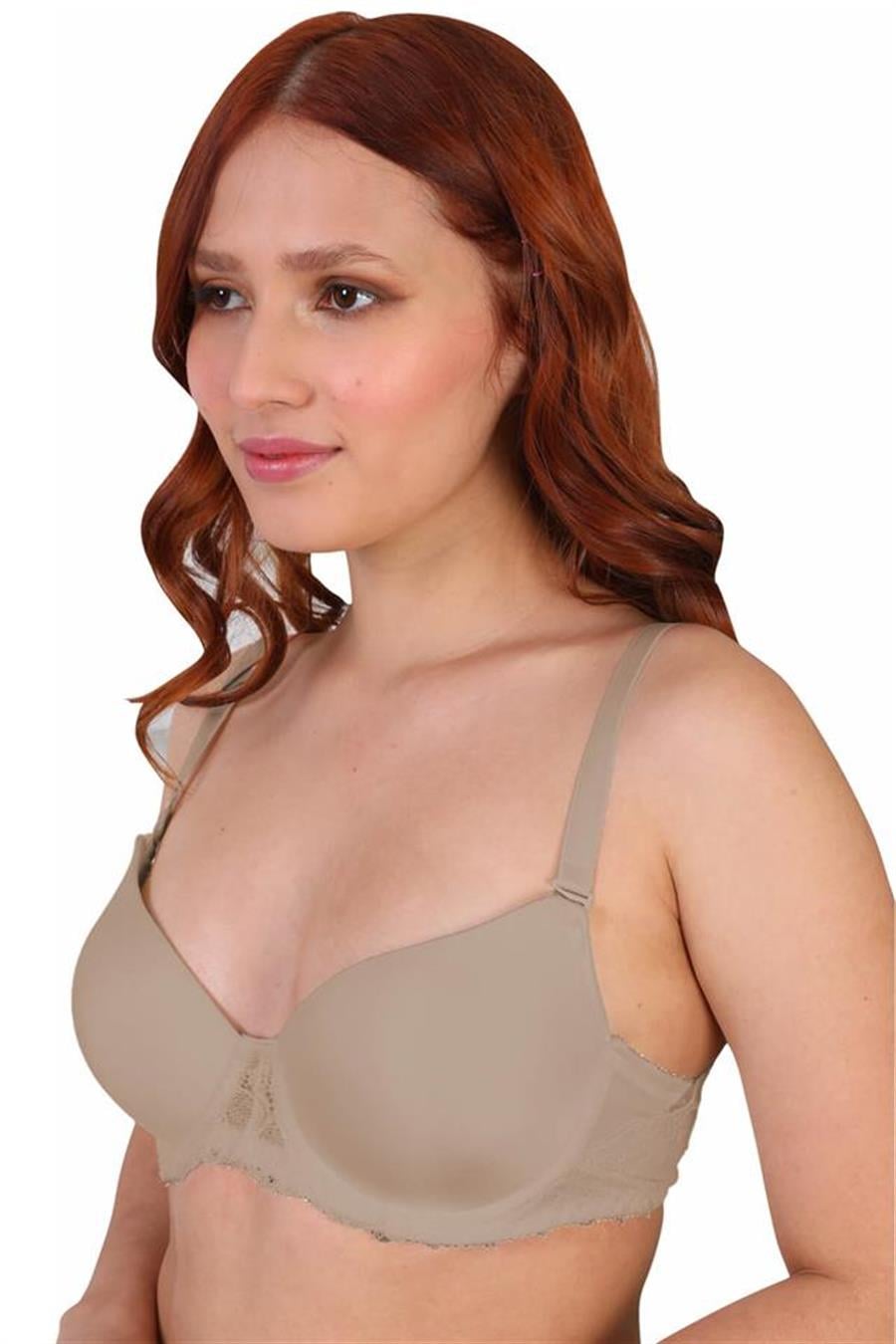 Emay 189 Kaşmir Pedli Dantelli Balenli Toparlayıcı Sütyen