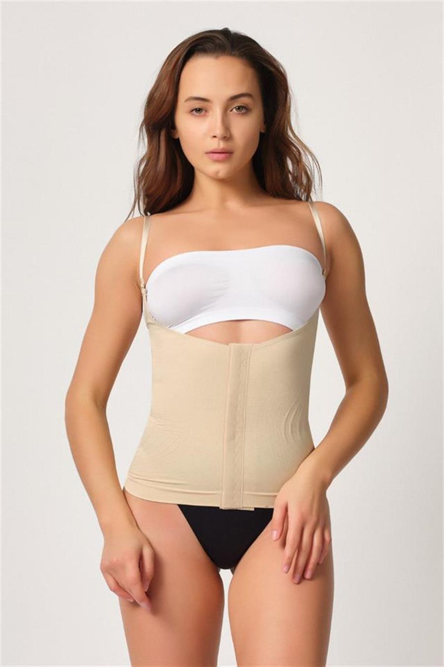 Emay 2030 Ten Agraflı Göğsü Açık Atlet Korse