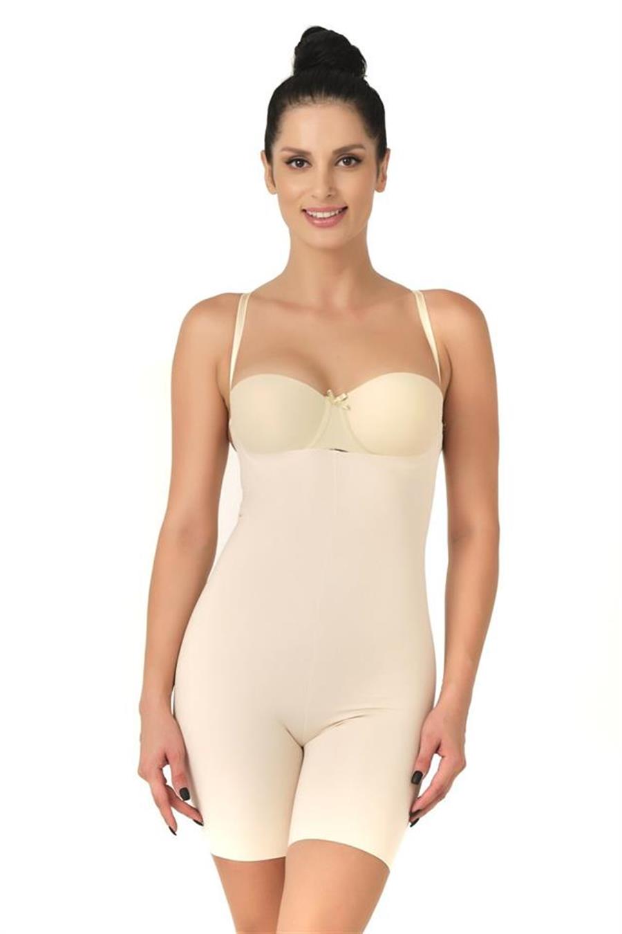 Emay 2758 Ten Lazer Kesim Göğsü Açık Boxer Korse