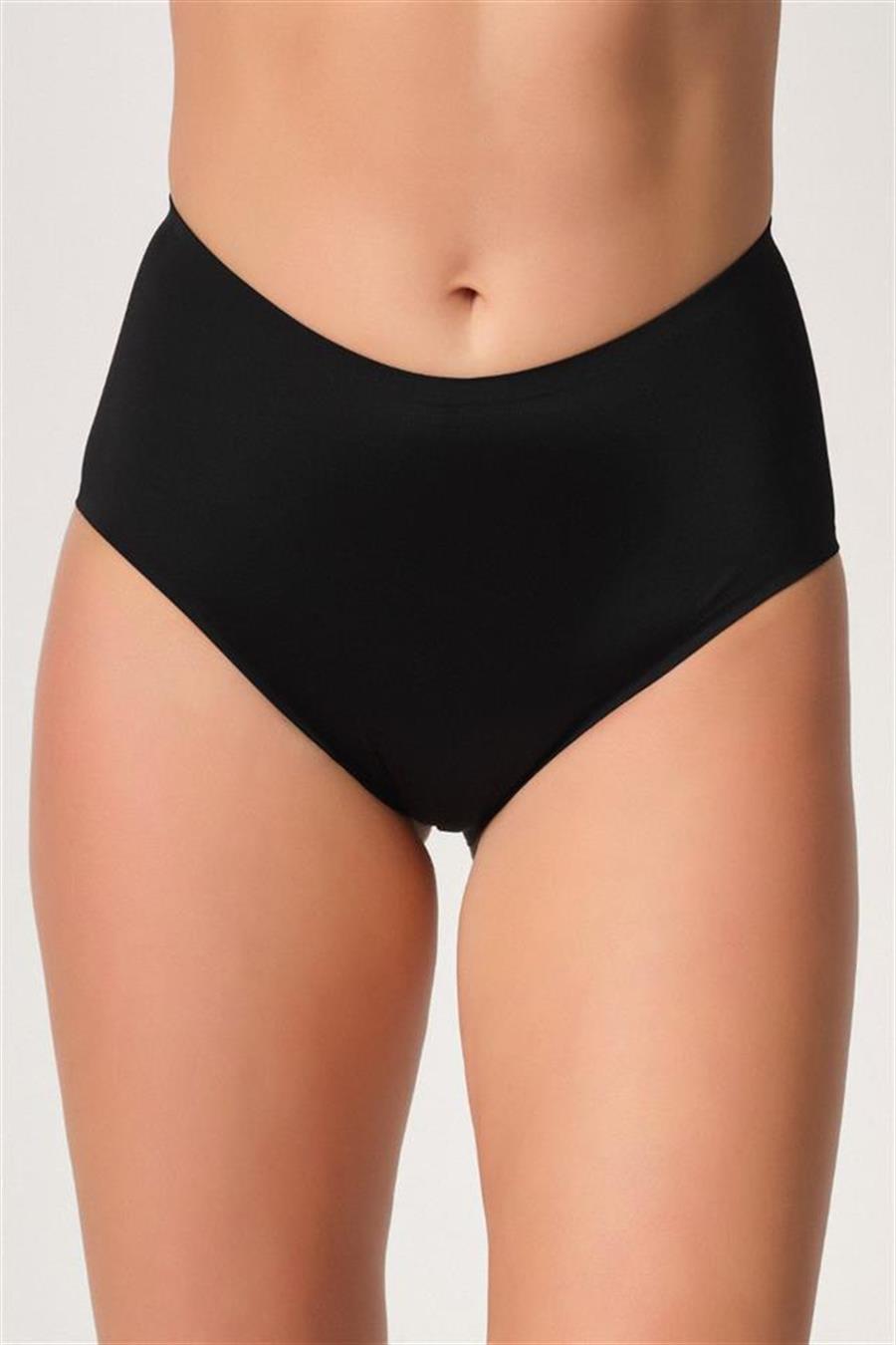 Emay 2804 Siyah Yapıştırma Lazer Brezilya Slip