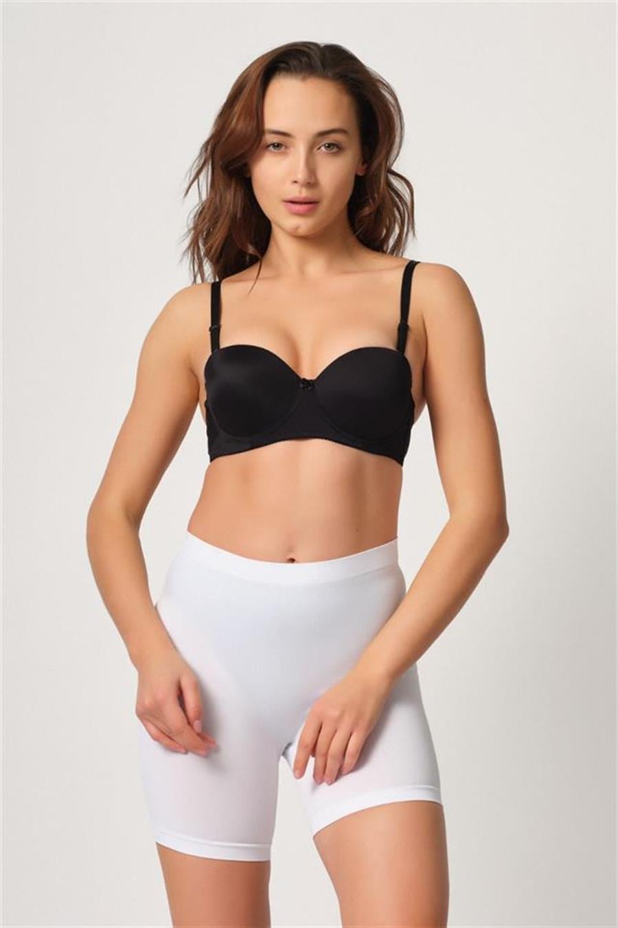 Emay 3003 Beyaz Soft Paçalı Boxer